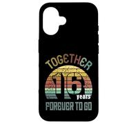 16 Wedding Anniversary for Couple Sixteen Years of Marriage Coque pour iPhone 16
