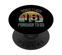 16 Wedding Anniversary for Couple Sixteen Years of Marriage PopSockets PopGrip Adhésif