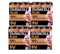 16 x Duracell 9 V Plus (4 ampoules de 4 batteries) 16 piles (6LR61/MN1604)