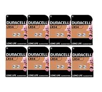 16 x Duracell LR54 LR1130 V10GA 189 191 (8 ampoules de 2 batteries) 16 piles