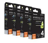 16 X PILES Rechargeables Panasonic Eneloop PRO AA 2500mAh HR6 Ni-MH BK-3HCDE