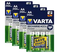16 X VARTA Aa 2100mAh Piles Rechargeable NI-MH 1.2V HR6 LR6 Stilo Accu Puissance