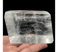 160-210 g 1 pièce Cube de calcite blanche Pierres de cristal brutes Cristal de calcite optique Quartz for la décoration et la collection