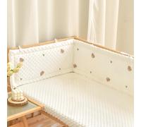 (160×28cm, G01) Ensemble de pare-chocs de lit Airwrap respirant et de protection de lit pour tout-petit, tête de lit rembourrée et