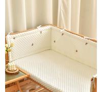 (160×28cm, G03) Ensemble de pare-chocs de lit Airwrap respirant et de protection de lit pour tout-petit, tête de lit rembourrée et