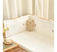 (160×28cm, G05) Ensemble de pare-chocs de lit Airwrap respirant et de protection de lit pour tout-petit, tête de lit rembourrée et