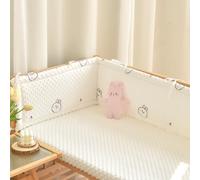 (160×28cm, G06) Ensemble de pare-chocs de lit Airwrap respirant et de protection de lit pour tout-petit, tête de lit rembourrée et