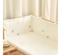 (160×28cm, G10) Ensemble de pare-chocs de lit Airwrap respirant et de protection de lit pour tout-petit, tête de lit rembourrée et