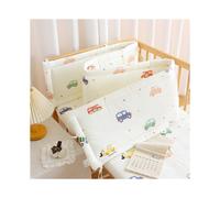 (160×28cm, N01) Ensemble de protection de lit tout-en-un, doublure de lit respirante, housse de rail rembourrée et protection de tête