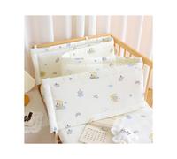 (160×28cm, N02) Ensemble de protection de lit tout-en-un, doublure de lit respirante, housse de rail rembourrée et protection de tête