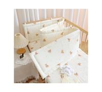 (160×30cm, N01) Ensemble de tour de lit respirant et de protection de lit pour tout-petit, protections latérales rembourrées douces