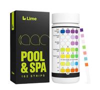 160 bandelettes de test pour piscine et spa - Kit de test d'eau 7 en 1 pour chlore, brome, pH, dureté, alcalinité et plus - Résultats précis - Testeur d'eau de bain à remous, eau salée et