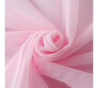 160 cm x 1 m - Ruban en tulle - Tissu décoratif pour mariage, anniversaire, Noël, fête, communion, fête, couture de voiles de mariée, robe de mariée, chemin de table, jupes tutu, nœud cadeau, rose