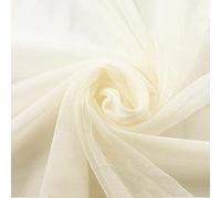 160 cm x 1 m - Tulle - Tissu décoratif pour mariage, anniversaire, Noël, fête, communion, fête, décoration de mariée, chemin de table, tutu, jupe, nœud cadeau, beige