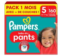 Pampers Couches-culottes Baby-Dry Taille 5 160 couches Pack 1 mois Multicolore