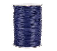160 m de fil de coton ciré fil de cire ligne bricolage collier de corde tissée à la main coton fil 1 mm(26# Marine)