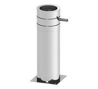 Ø 160 mm conduit de cheminee support telescopique 60 615 mm avec purge de condensat a cote