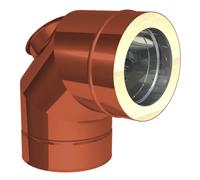 Ø 160 mm Jeremias DW FU Angle 87° avec ouverture de nettoyage pour le pétrole et le gaz Cuivre