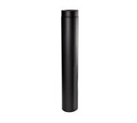Ø 160 mm Tube droit 100 cm Noir