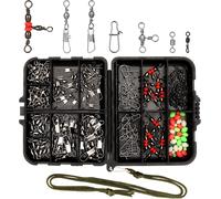 160 Pcs/Box Sea Fishing Swivel, Fishing Equipment With Swivel, Fishing Swivel, Fishing Swivel, Sea Fishing Accessories For Surfcasting Sea, Saltwater Freshwater