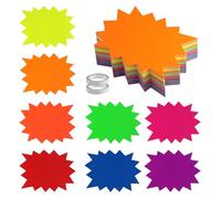 160 Pièces 8 Couleurs Signes de Starburst 16 x 12cm Autocollants de Prix vente Étiquettes Étiquettes de Prix en Papier pour les Magasins de detail Supermarché Centre Commercial Marché des Légumes