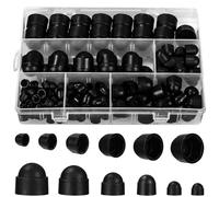160 Pièces Cache Ecrou, M4/M5/M6/M8/M10/M12 cache vis, Ecrou Protection Hexagonal, Boulons Capuchon Écrou de Boulons, Cache Boulons Capuchon à Vis