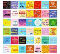160 Pièces Cartes d’Inspiration Cartes de Motivation Cartes d'Encouragement à Gentillesse Carte de Visite Taille pour Gens, 40 Styles, 3 x 3 Pouces