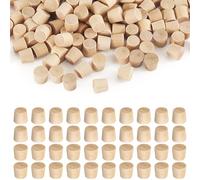 160 Pièces de Bouchons à Tête Plate en Bois de 8 mm pour Trous de Vis, Cache-Vis pour la Réparation de Meubles