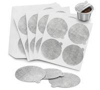 160 Pièces Opercules en Papier Aluminium Autocollants 37mm pour Capsules
