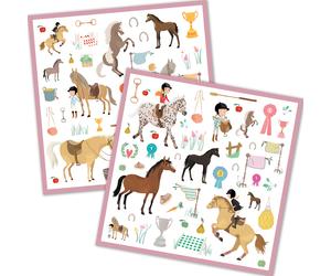 160 stickers Chevaux