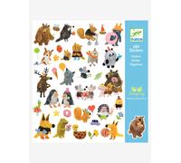 160 stickers fluffy friends bleu TU