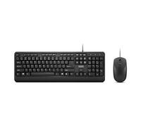 Lenovo Combo Clavier et Souris Exosquelette 160 – Imperméable, Anti-éclaboussures, Souris 1600 dpi