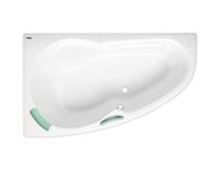 160 x 100 cm Fortuna Plus baignoire d'angle orientation gauche en acrylique, sans pieds, blanc (FO1600LPLUS)