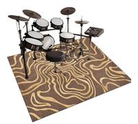 160 x 140 cm Tapis Batterie Insonorisé Tapis de Tambour Tapis pour Batterie Acoustique Moquette Antidérapante Grosse Caisse Claire Batterie électronique Kits Instruments de Musique Tapis de Sol