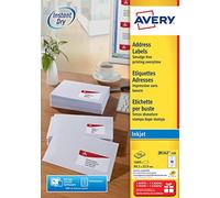 Avery - Blanc - 99.1 x 33.9 mm 1600 étiquette(s) (100 feuille(s) x 16 étiquettes adresses