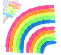 1600 Pièces Marque Page Adhesif, Feuillets Notes Autocollants, Notes Adhésives Multicolores pour Étiquettes Onglets séparateur Guides d'index pour Étude et Bureau