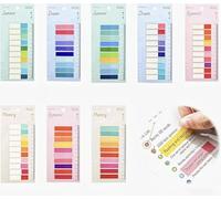 1600 Pièces Marque Page Adhésif, Post It Transparent pour Annotation Livre, Onglets d'Index Repositionnables en PET Imperméable, Sticky Notes Esthétiques pour Étudiants Bureau École, 8 Sets
