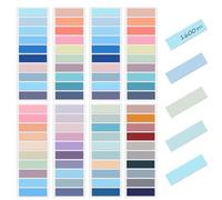 1600 Pièces Marqueur de Page Feuillets, 8 Ensembles 6 Couleurs Postite pour Livre Inscriptibles, Annotation Livre Repositionnables, Marque Page Autocollant pour la Maison, École, Bureau