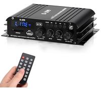 1600W Amplificateur hifi Bluetooth 5.0, 40W x 4 +Caisson de basses actif | 4,1 CH Ampli Voiture Home Cinema Amplificateur de son Avec TF/USB Récepteur pour Mobile Maison Chambre
