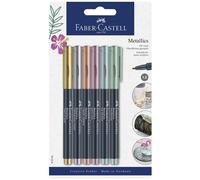 [160706] Faber-Castell Marqueur Metallics, sur carte blister de 6