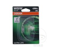 OSRAM Ampoule W5W ULTRA LIFE blanche – Double Blister (2 lampes)