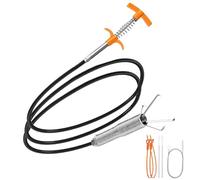 160cm furet deboucheur canalisation, Furet Deboucheur Evier Professionnel,Kit Debouchage Cheveux Douche Pince à Griffes Flexible pour Travailler Dans les Espaces Étroits Lot de 6