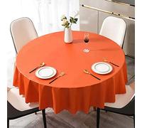 160cm Nappe Ronde Imperméable, Nappe De Table Anti Tache Toile Cirée Impermeable Nappes, PVC Nappe De Cuisine, pour Picnic, Exterieur, Jardin