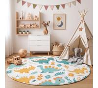 160cm Poils Courts Animauxssin animé Tapis Rond Moderne antidérapant