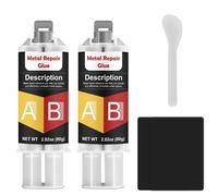 160g 2 Part Metal Glue,High Strength Heat Resistant Welding Glue Suitable For Metal,Plastics,Stainless Steel,Aluminum Alloy,Suitable,Suitable For Repairing Cracks,Gap Welding
