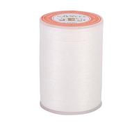 160m 0.45mm Fil Polyester Fil Cuir Couture Rond Fil Ciré Cordon Cire Fil Bricolage Artisanat Art Artisanat(Blanc)