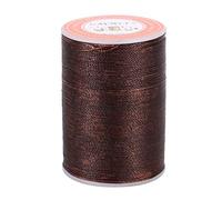 160m 6 Couleurs Fil Ciré Fil de Cuir Fil à Coudre pour Cuir Maroquinerie DIY Artisanat 0.45mm(Brun)