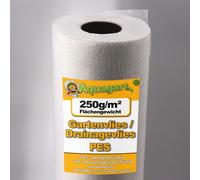 160m² de géotextile non tissé pour le jardin non tissé pour les mauvaises herbes non tissé pour le bassin 250g 1,6m