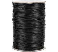 160m de ligne de cire DIY respectueux de l'environnement tissé à la main chaîne de corde de coton 1mm (noir)