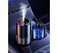 160ml Capteur Musical Diffuseur Voiture avec Parfum (Brise Marine), Diffuseur Électrique, On/Off Automatique, Atomiseur Ultrasonique, 3 Modes, Rechargeable, Arômes pour Voiture Durée 12 Mois BJ-792
